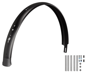 Specialized FND MY23 VADO S (L1E), REAR FENDER, 650B, ALLOY, 65MM WIDTH, W/ HOLES FOR WIRED GARMIN RADAR & LICENSE PLATE HOLDER Black 650B - Produktbild - 1