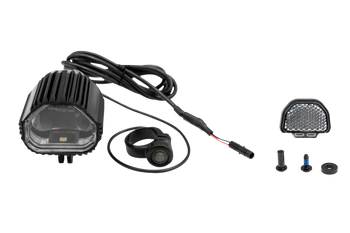 Specialized LGT FRONT, LEZYNE, SUPER HB STVZO E1000, INVERTED STEM MOUNT, W/ WIRED REMOTE & 1200MM BROSE LIGHT WIRE Black One Size - Produktbild - 1