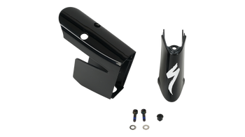 Specialized FRM SHIV DISC, NOSECONE, W/ BOLT AND WASHER, FOR SM & XS FRAMES - GLOSS CARBON Gloss Black/White One Size - Produktbild - 1