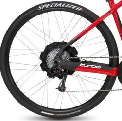 Specialized WHL MY14-15 TURBO S, 700C, REAR, ALLOY, 250W REAR MOTOR HUB & HIGH PROFILE RIM, TA, 12X142MM, DISC, 6-BOLT, 36H, SHIMANO HG 10-SPD. FHB Black 700C - Produktbild - 1