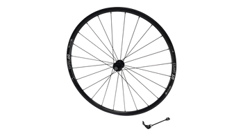 Specialized WHL DT-R470, 700C, FRONT, ALLOY, QR, 9X100MM, DISC, CENTERLOCK, 24H - BLACK W/ CHARCOAL DCL 700C - Produktbild - 2