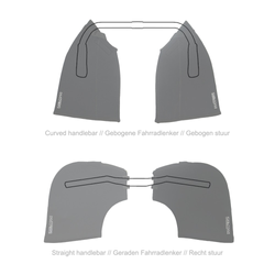 DS COVERS Fahrrad-Lenkerstulpen gerade schwarz - Produktbild - 1