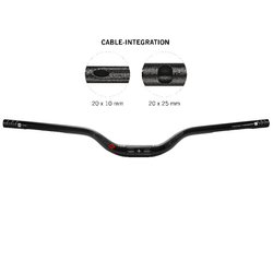 Ergotec Lenker Riser Bar 50i 31.8/ 780/ 50 interne Kabelführung - Produktbild - 1