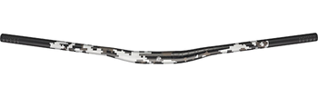 Ergotec Lenker Low Riser Bar Durchmesser: 31.8mm Griffweite: 800mm Grifflänge: 245mm Rise: 15mm, Back-Sweep: 12°/+5° Up-Sweep AL7050 T76 1.85-2.8-1.85 Safety-Level: 6+ Farbe: schwarz sand/Pix - Produktbild - 1