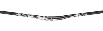 Ergotec Lenker Riser Bar 30 Durchmesser: 31.8mm Griffweite: 800mm Grifflänge: 235mm Rise: 30mm, Back-Sweep: 12°/+5° Up-Sweep AL7050 T76 1.85-2.8-1.85 Safety-Level: 6+ Farbe: schwarz sand/Pixe - Produktbild - 1