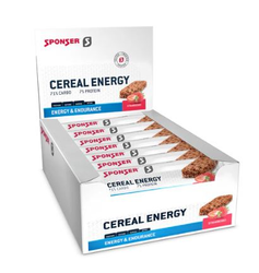 Sponser Cereal Energy Riegel 40g Aroma Strawberry Display - Produktbild - 1