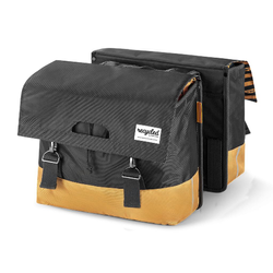 URBAN PROOF recycling Fahrradtasche DOUBLE 40L grau/gelb - Produktbild - 1