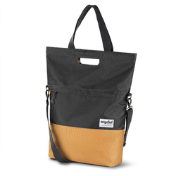 URBAN PROOF recycling Fahrradtasche SHOPPER 20L grau/gelb - Produktbild - 1