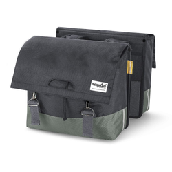 273009-21427045.jpg URBAN PROOF recycling Fahrradtasche DOUBLE 40L grau/grün - Produktbild - 1