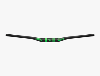 Race Face SixC Carbon Riser Lenker, 35.0, 820x20mm, 8°/4°, matte ud carbon/green - Produktbild - 1