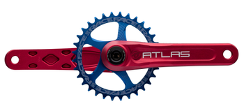 Race Face Atlas Kurbel, 165mm, 68/73mm, 30mm, red - Produktbild - 1