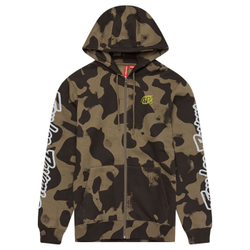 Troy Lee Designs Zip Up Hoodie Hoodie, Branded, olive camo, M - Produktbild - 1