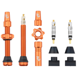 Wolf Tooth Tubeless Valve Stem Ventile, Presta, 44mm, 2 Stk., orange - Produktbild - 1