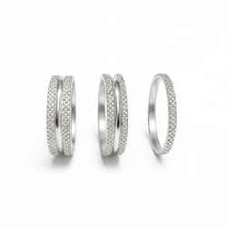 2110-27-01-21431955-21431955.jpg NG Sports Knurlee Premium Spacer Set, 1 1/8"/28.6, 1x10mm/1x5mm/1x2.5mm, toaster chrome silver - Produktbild - 1