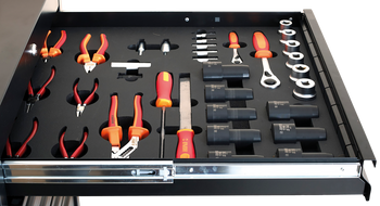 Unior SET3-2600D Werkzeugset, 22-tlg., SOS-Modul breit, 562x570mm - Produktbild - 2