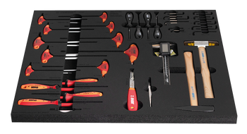 Unior SET1-2600D Werkzeugset, 22-tlg., SOS-Modul breit, 562x570mm - Produktbild - 2