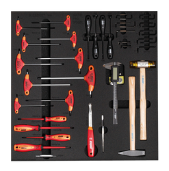 Unior SET1-2600D Werkzeugset, 22-tlg., SOS-Modul breit, 562x570mm - Produktbild - 3
