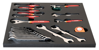 Unior SET2-2600D Werkzeugset, 21-tlg., SOS-Modul breit, 562x570mm - Produktbild - 1