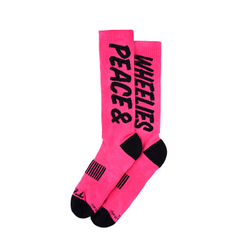 Troy Lee Designs Mens Performance Socks, Peace & Wheelies, fuscia, S/M - Produktbild - 1