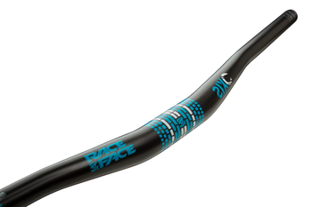 Race Face SixC DH Riser Lenker, 31.8, 785x19mm, 8°/4°, matte ud carbon/turquoise - Produktbild - 1
