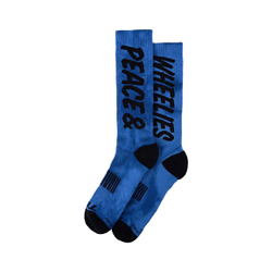Troy Lee Designs Mens Performance Socks, Peace & Wheelies, cobalt, S/M - Produktbild - 1