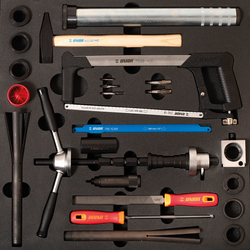 Unior SET2-2600C Werkzeugset, 15-tlg., SOS-Modul breit, 562x570mm - Produktbild - 1