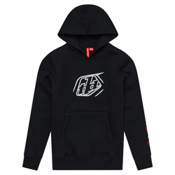 Troy Lee Designs Pullover Hoodie, Badge, black, youth M - Produktbild - 1