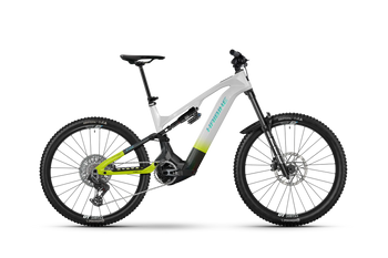 Haibike HYBE CF 11 High sparkling white/splatter black/radiant green glänzend Haibike HYBE CF 11 High sparkling white/splatter black/radiant green glänzend