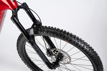 Haibike AllMtn CF 9 i800Wh 12S S1000 Eagle AXS red/black/platinum glänzend - Produktbild - 2