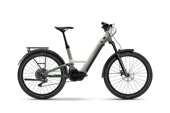 Haibike Adventr 4 Low E-Bike Fully Tiefeinsteiger 600 Wh, Grey / Bamboo Green - Produktbild - 1 Haibike Adventr 4 Low E-Bike Fully Tiefeinsteiger 600 Wh, Grey / Bamboo Green - Produktbild - 1