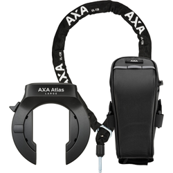 AXA Rahmenschloss Kit Atlas Large mit ULC 130 Plug-in Kette und Tasche schwarz - Produktbild - 1 AXA Rahmenschloss Kit Atlas Large mit ULC 130 Plug-in Kette und Tasche schwarz - Produktbild - 1
