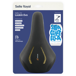 FA003760111-21441136-21441136.jpg Selle Royal Fahrradsattel Lookin Evo Athletic Unisex - Stracciatella ISCC+ - Produktbild - 1