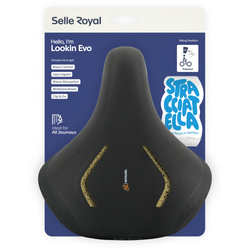 Selle Royal Fahrradsattel Lookin Evo Relaxed Unisex - Stracciatella ISCC+ - Produktbild - 1