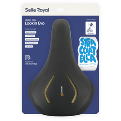 Selle Royal Lookin Evo Moderate Unisex Fahrradsattel Stracciatella ISCC+ ergonomisch atmungsaktiv - Produktbild - 1