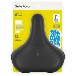 FA003760116-21441945-21441945.jpg Selle Royal Fahrradsattel Brave Relaxed Unisex - Stracciatella - Produktbild - 1