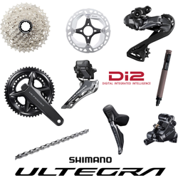 SHIMANO Gruppe Ultegra Di2 12 Fach, 160 mm, 52-36Z. Powermeter - Produktbild - 1 SHIMANO Gruppe Ultegra Di2 12 Fach, 160 mm, 52-36Z. Powermeter - Produktbild - 1