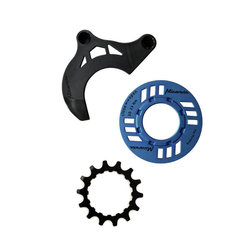 MIRANDA Kettenschutz-Set für E-Bike inkl. Kettenblatt 14 Zähne undKettenführung, blau (BDU2XX) - Produktbild - 1