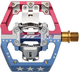 Pedale HT-X3 CNC Titanium / 413 (Paar) g / Stars & Stripes - Produktbild - 1