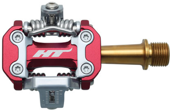 Pedale M2 CNC Titanium / 260 (Paar) g / rot - Produktbild - 1