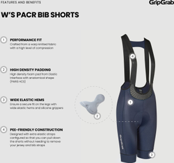 gripgrab-womens-pacr-bib-shorts-traegerhose-8-21443765-21443765.jpg Womens PACR Bib Shorts Trägerhose schwarz / M - Produktbild - 9
