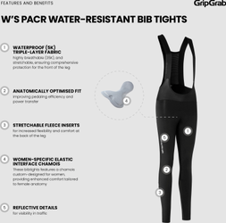 Womens PACR Wasserabweisende Bib Tights Trägerhose XL - Produktbild - 10