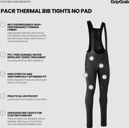 PACR Thermo Bib Tights Trägerhose ohne Polster L - Produktbild - 8