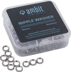 Ambit Nipple Washer Realm aluminium, 100 Stück - Produktbild - 1
