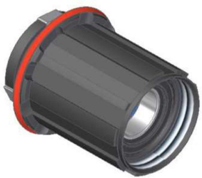 Freilaufkörper Gen 2 Shim HG schwarz stahl - Produktbild - 1