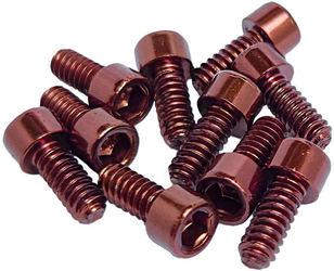 Stahl Pedal Pins US für Escape Pro, Black One, Base 11 mm / 10 Stk. / Kupfer - Produktbild - 1