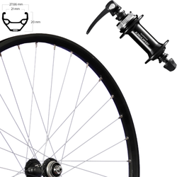 Vorderrad 28", Disc Centerlock, schwarz, SE, TAURUS 21, Aluminium, HB-M5100, Schnellspanner, Roland, 813542 - Produktbild - 1
