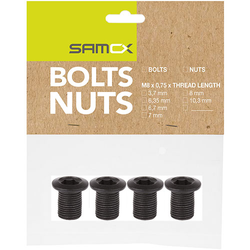 190-99-01-21446049-21446049.jpg Kettenblattschrauben E-Bike, Samox, M8x 0,75x 6,35 mm, 4 Stück, Messingschlager, 356304 - Produktbild - 1