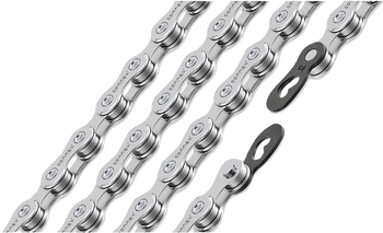 Kette 12SR 12-fach, 126 Glieder, für SRAM Flattop, Connex, Kettenschloss, 1/2"x11/128", silber, Connex, 2321-12SR-1260 - Produktbild - 1