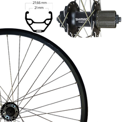 255962-39153-21446166-21446166.jpg Hinterrad 26", Disc 6-Loch, schwarz, SE, TAURUS 21, Aluminium, FH-QB400, Schnellspanner, Roland, 813541 - Produktbild - 1