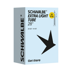 Schwalbe SV 17 Extra Light Fahrradschlauch 28 Zoll mit Sclaverandventil 60 mm, für Reifen 28 bis 44 mm - Produktbild - 1